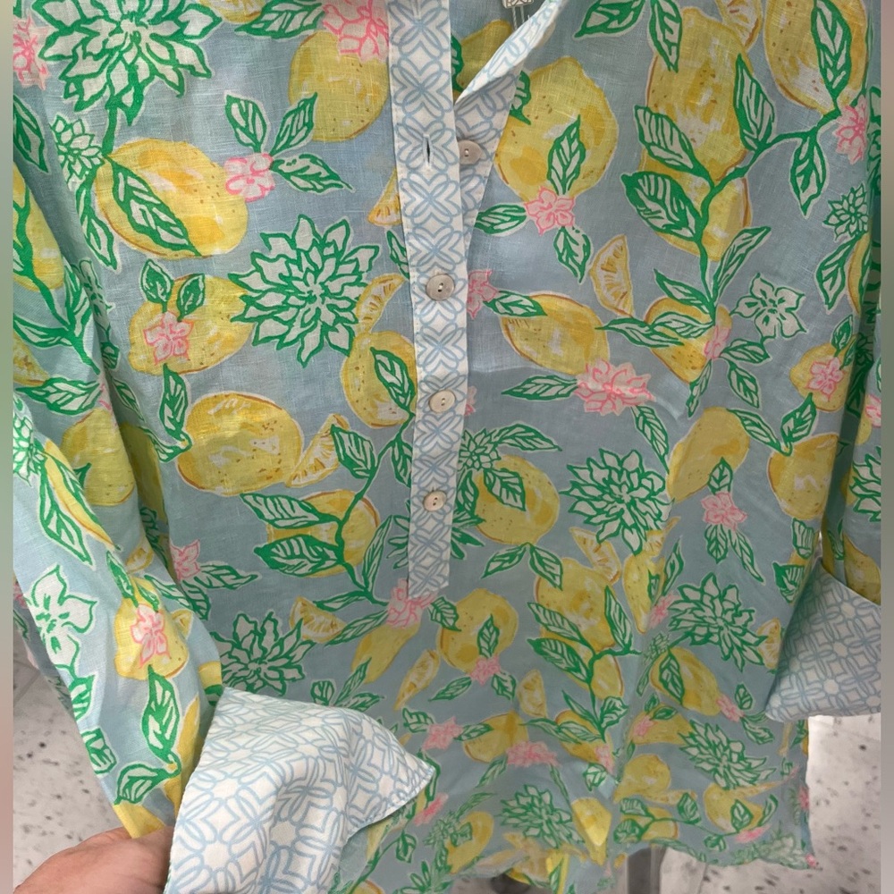 Lilly Pulitzer xl lemon tunic